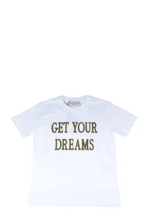 Alberta Ferretti Kids Slogan Print Crewneck T-Shirt
