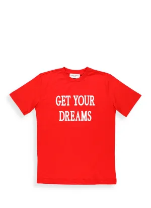 Alberta Ferretti Kids Slogan Print Crewneck T-Shirt