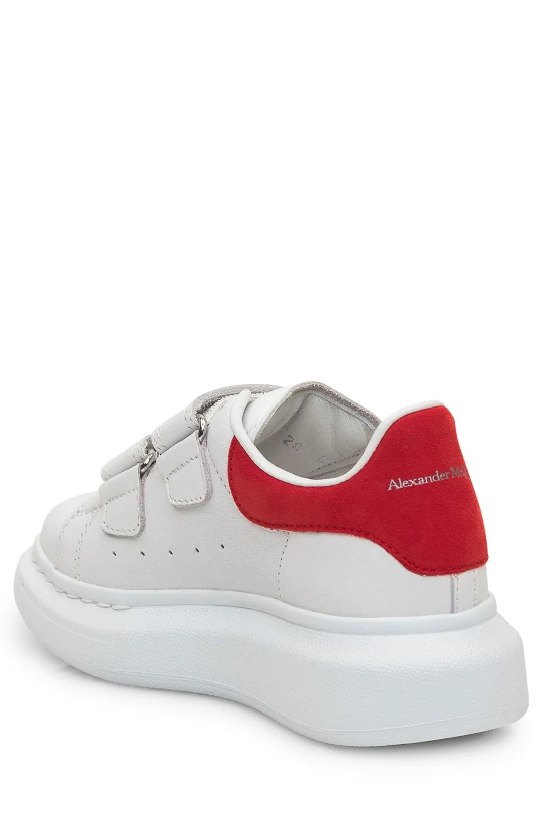 Alexander McQueen Kids Logo Detailed Round Toe Sneakers