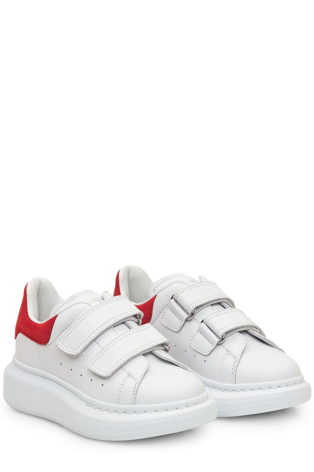 Alexander McQueen Kids Logo Detailed Round Toe Sneakers