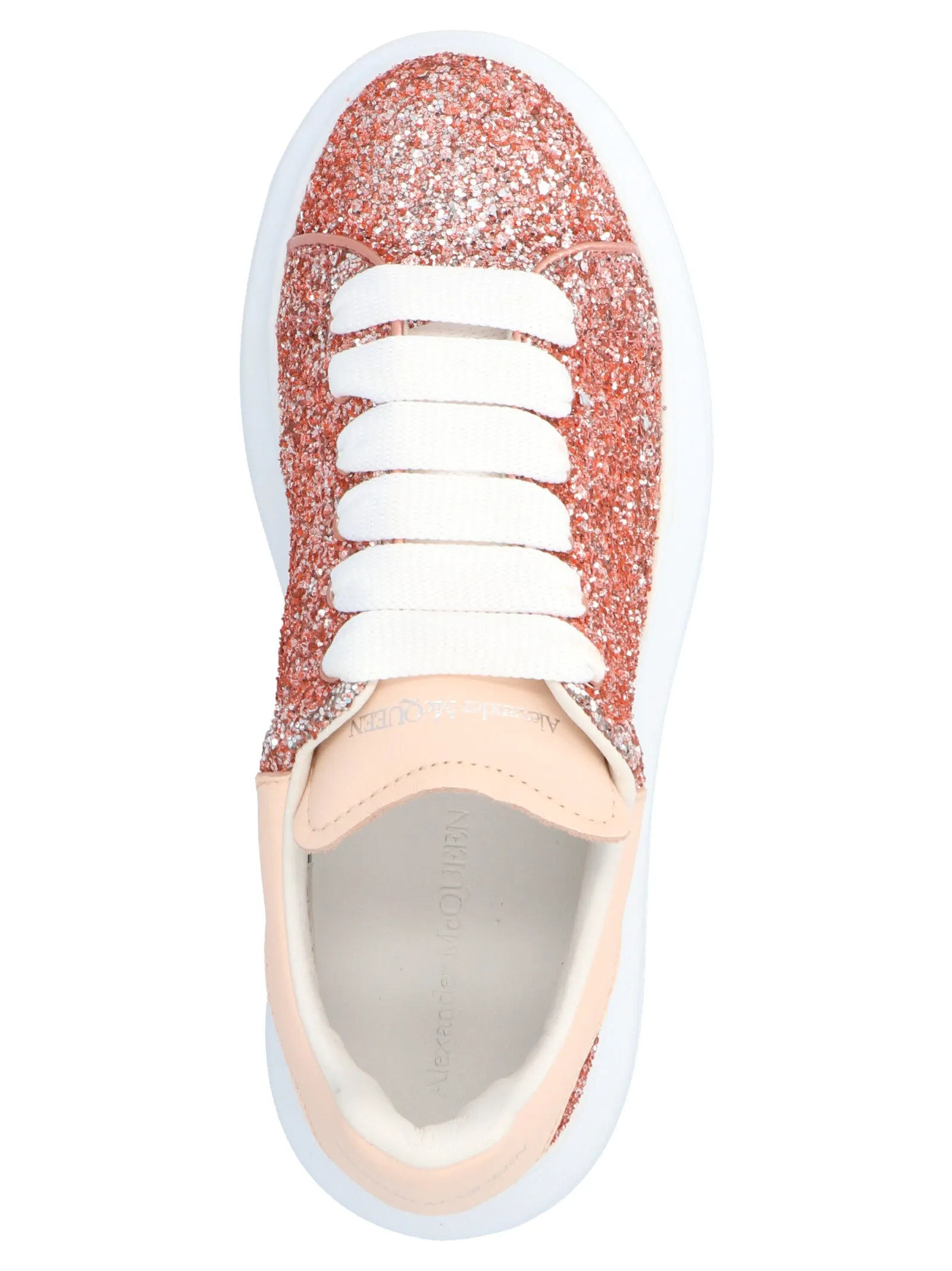 Alexander McQueen Kids Oversized Glitter Sneakers