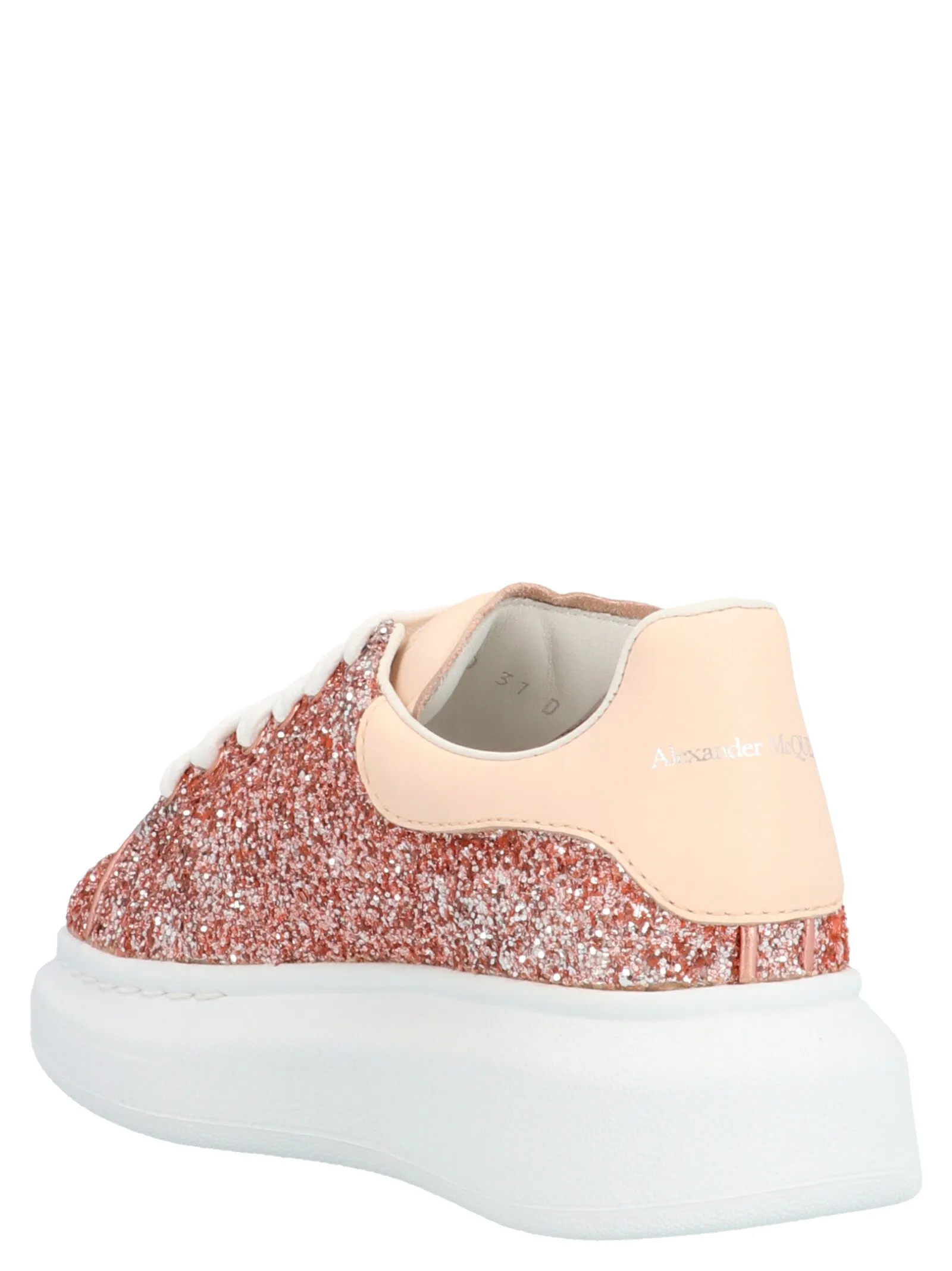 Alexander McQueen Kids Oversized Glitter Sneakers
