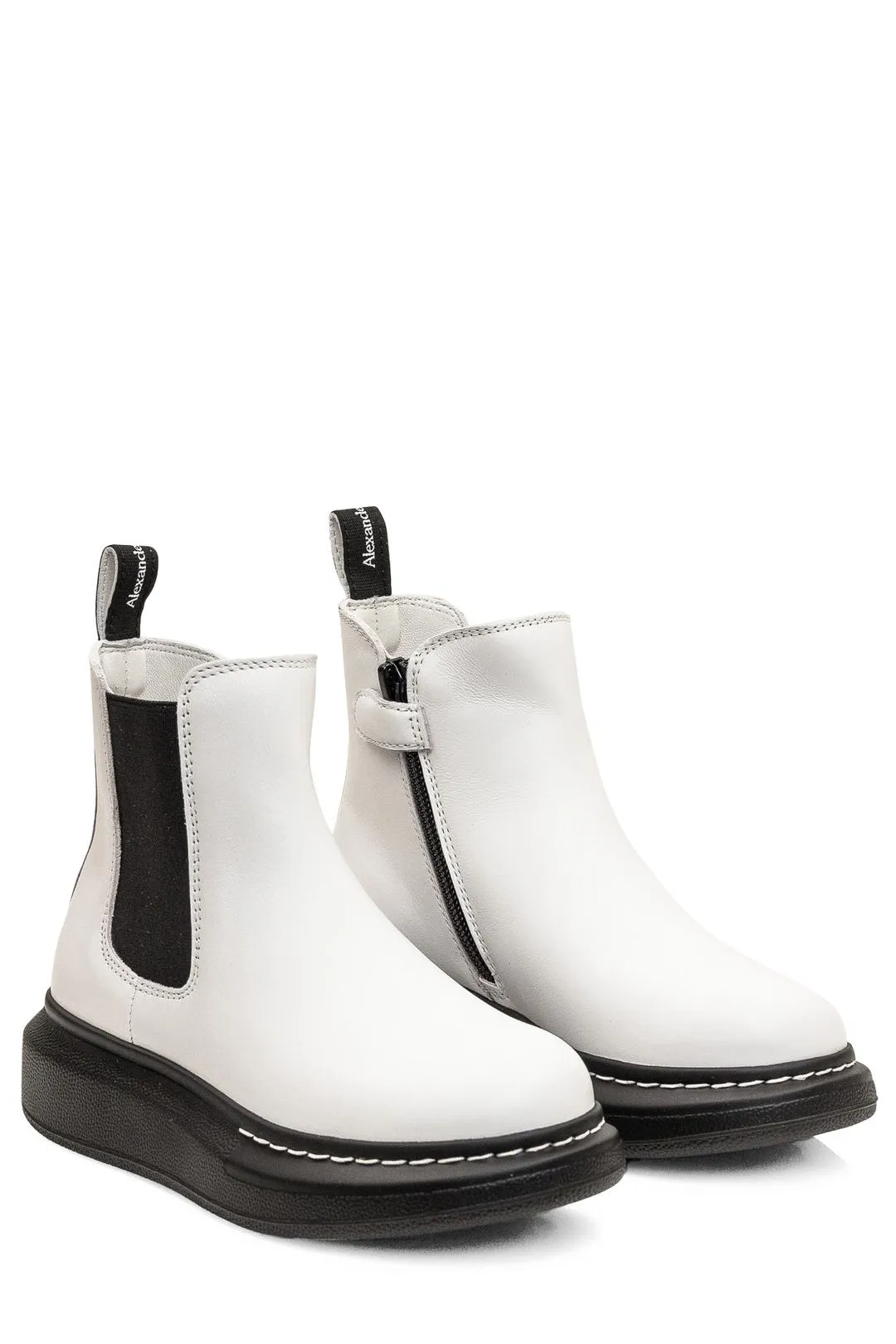 Alexander McQueen Kids Two-Toned Ankle Boots