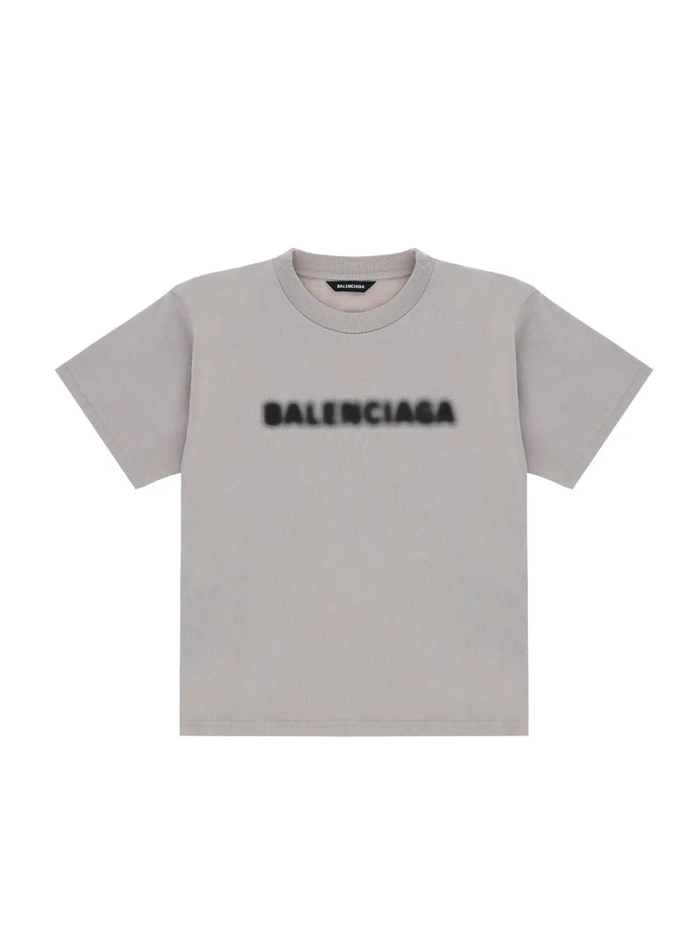 Balenciaga Kids Blurred Logo Printed T-Shirt