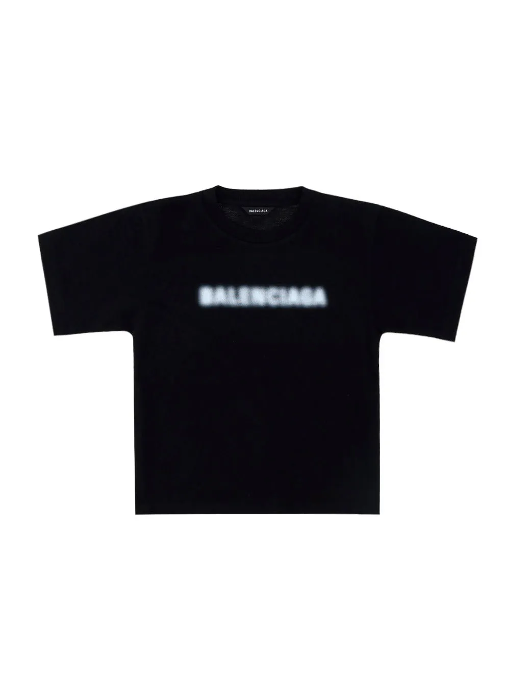 Balenciaga Kids Blurred Logo Printed T-Shirt