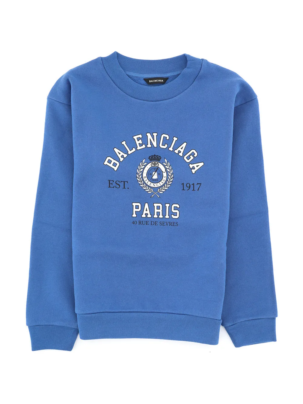 Balenciaga Kids Logo Detailed Crewneck Sweatshirt