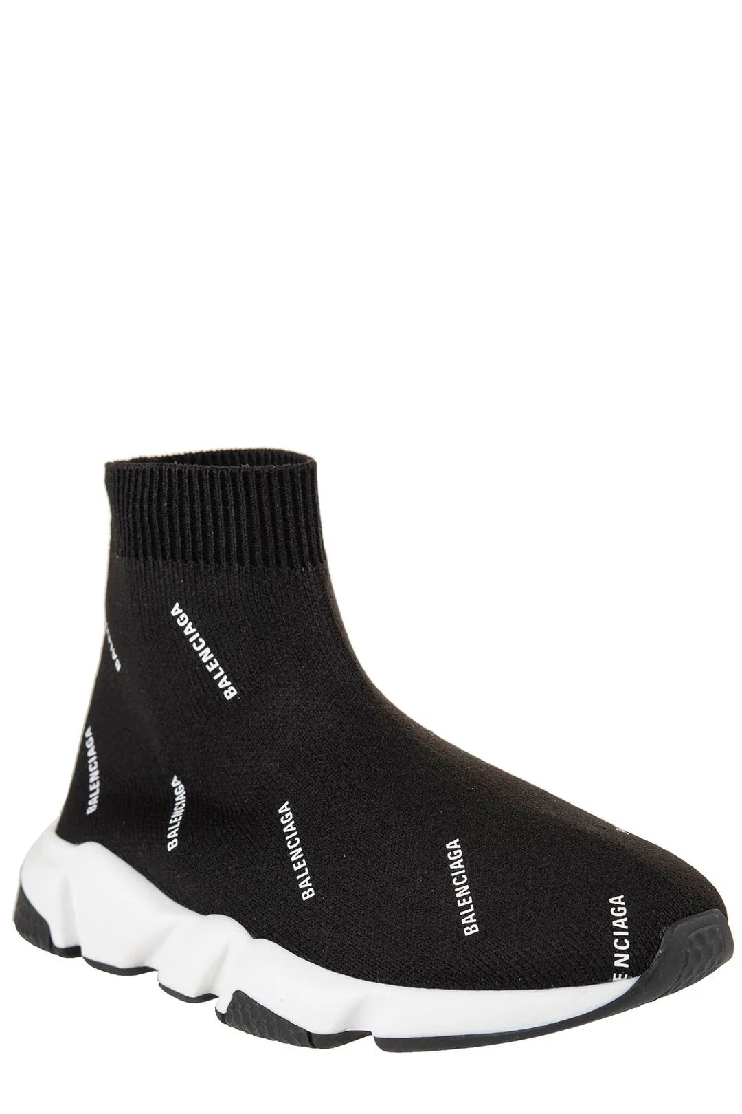 Balenciaga Kids Logo Jacquard Sock Sneakers