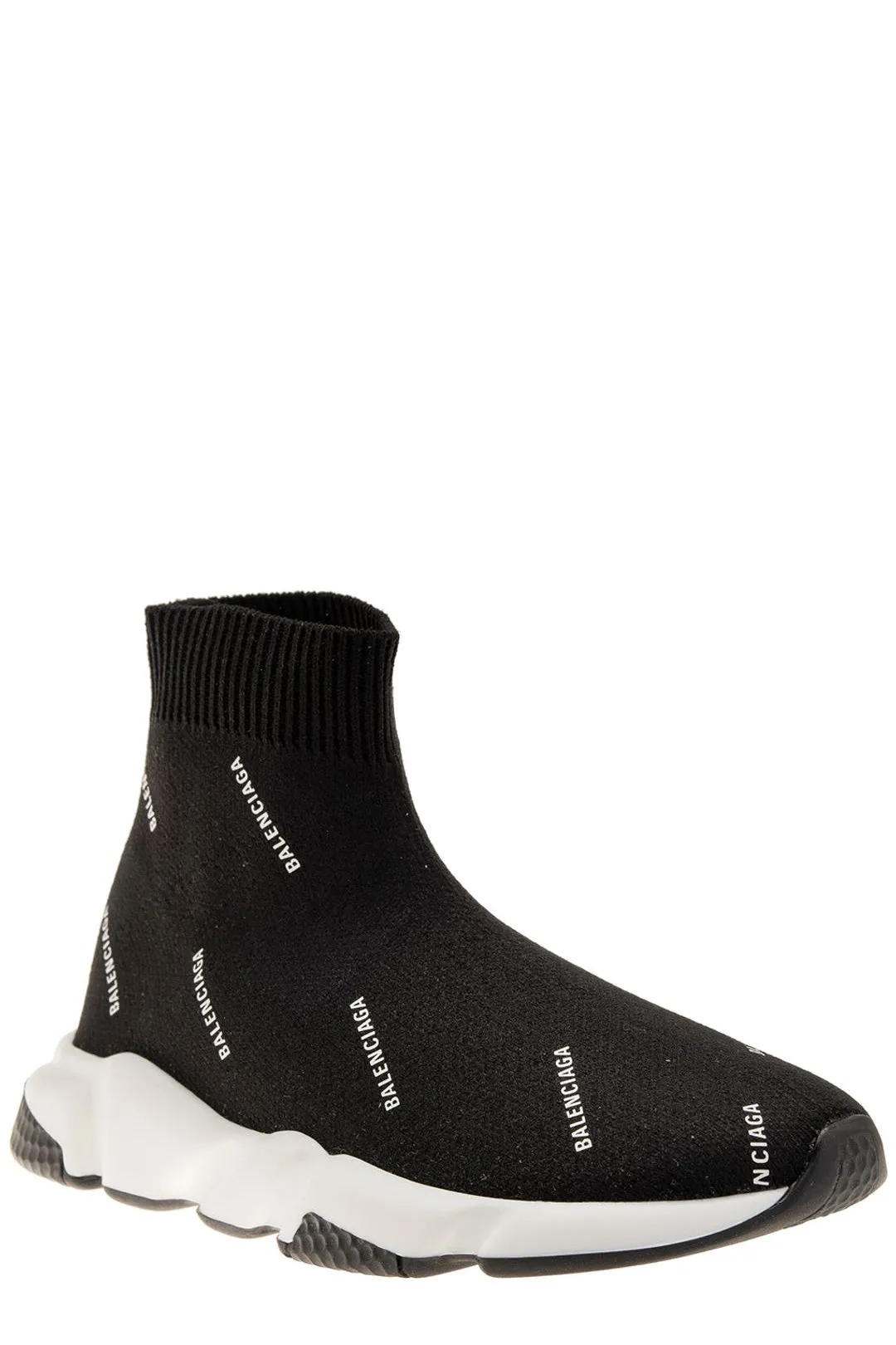 Balenciaga Kids Logo Jacquard Sock Sneakers