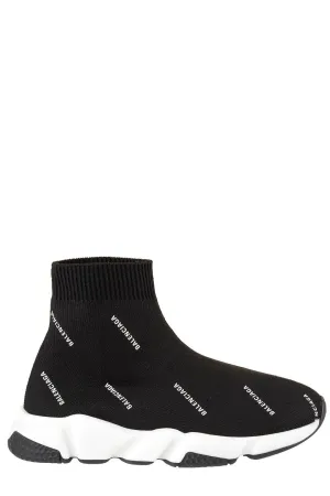 Balenciaga Kids Logo Jacquard Sock Sneakers