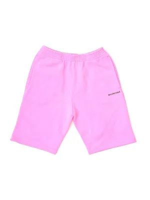 Balenciaga Kids Logo Print Shorts