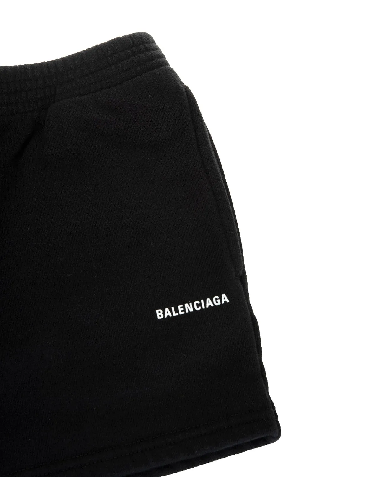 Balenciaga Kids Logo Print Track Shorts