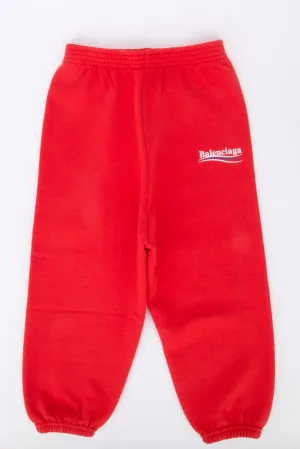 Balenciaga Kids Logo Print Track Trousers