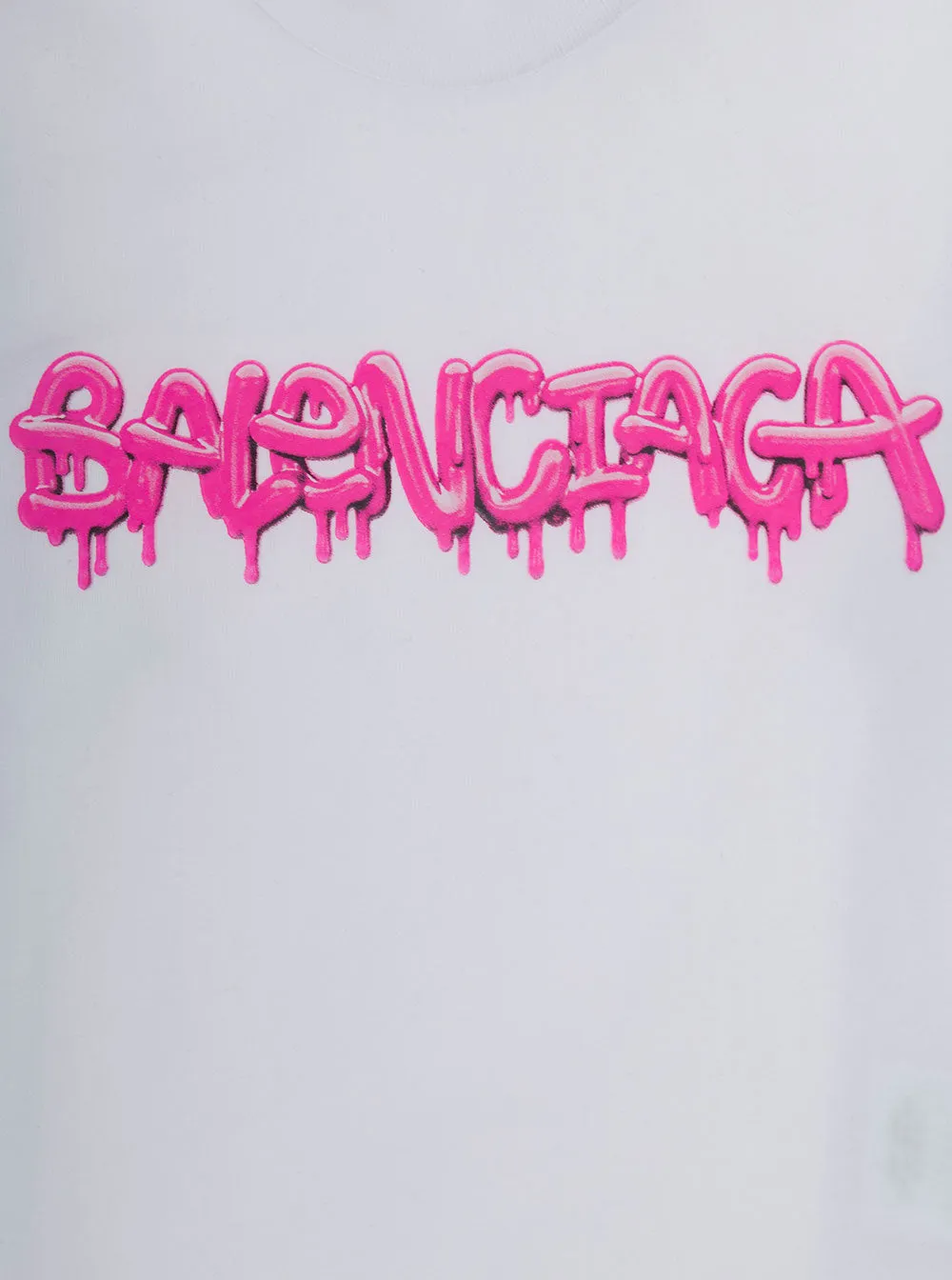 Balenciaga Kids Logo Printed Crewneck T-Shirt
