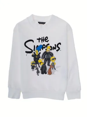 Balenciaga Kids The Simpsons Printed Sweatshirt