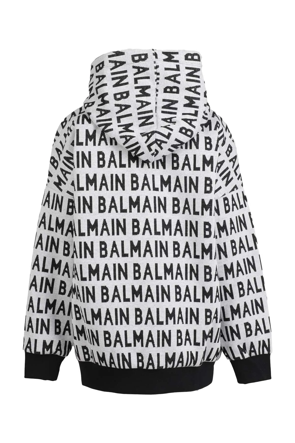 Balmain Kids Allover Logo Printed Hoodie