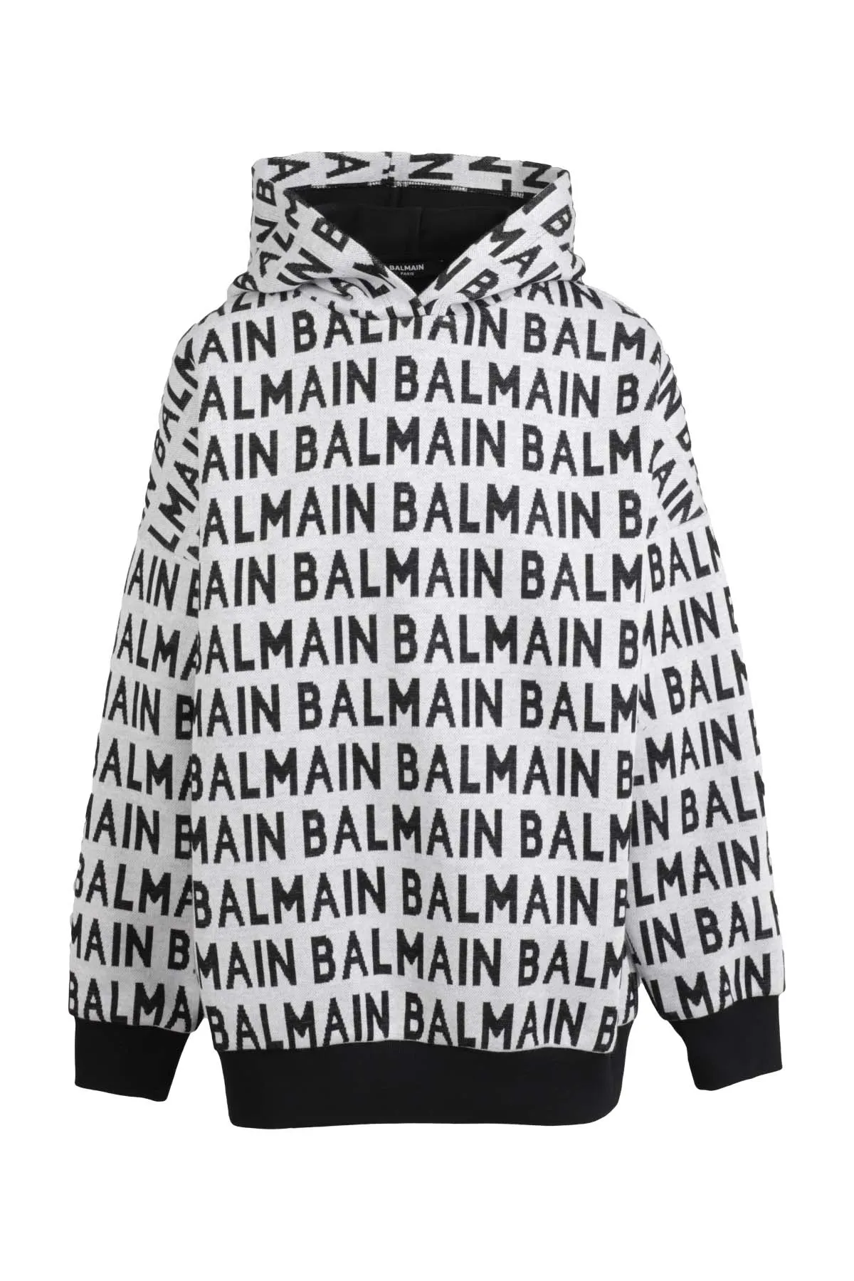 Balmain Kids Allover Logo Printed Hoodie