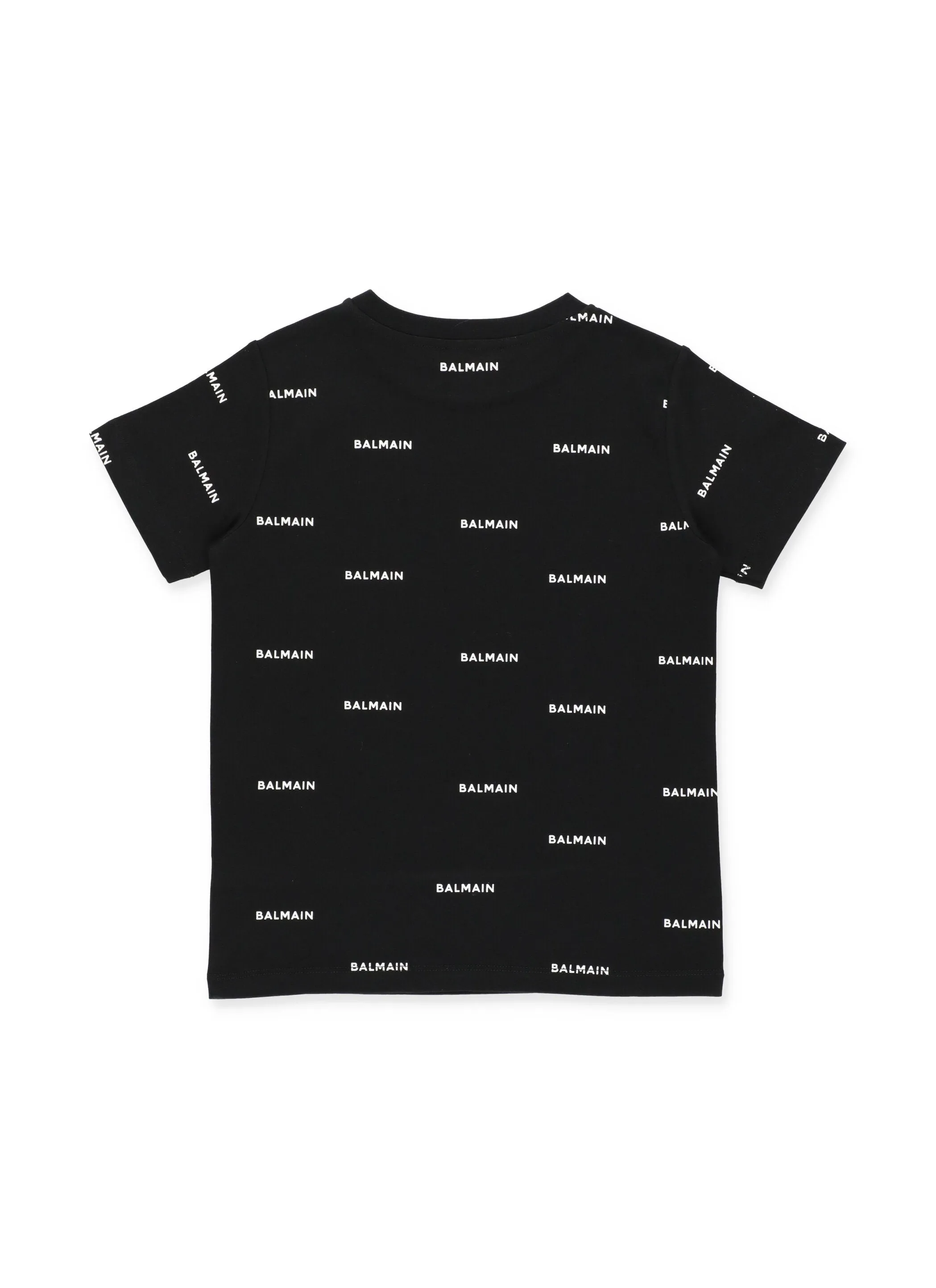Balmain Kids Allover Logo Printed T-Shirt