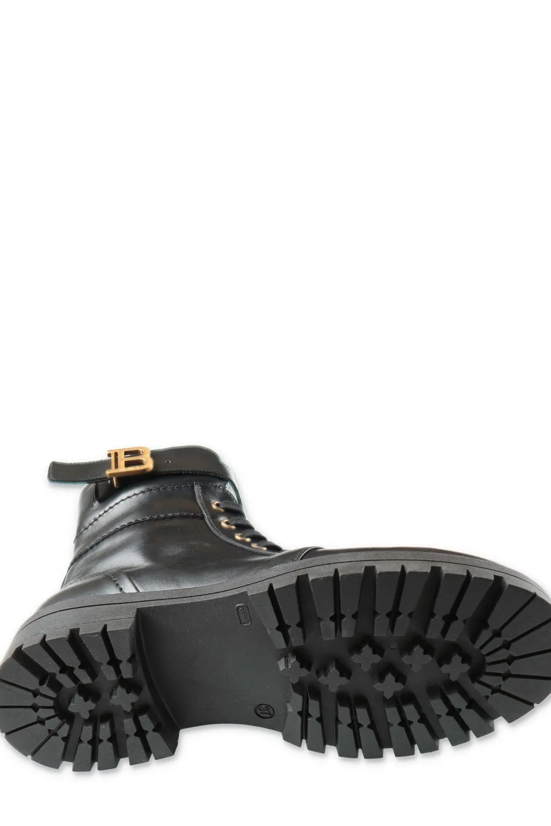 Balmain Kids B Buckled Lace-Up Boots