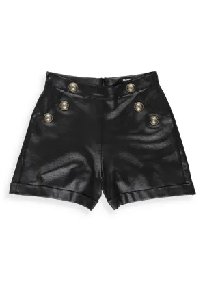 Balmain Kids Button Detail Shorts