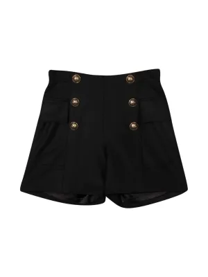 Balmain Kids Button Detail Shorts