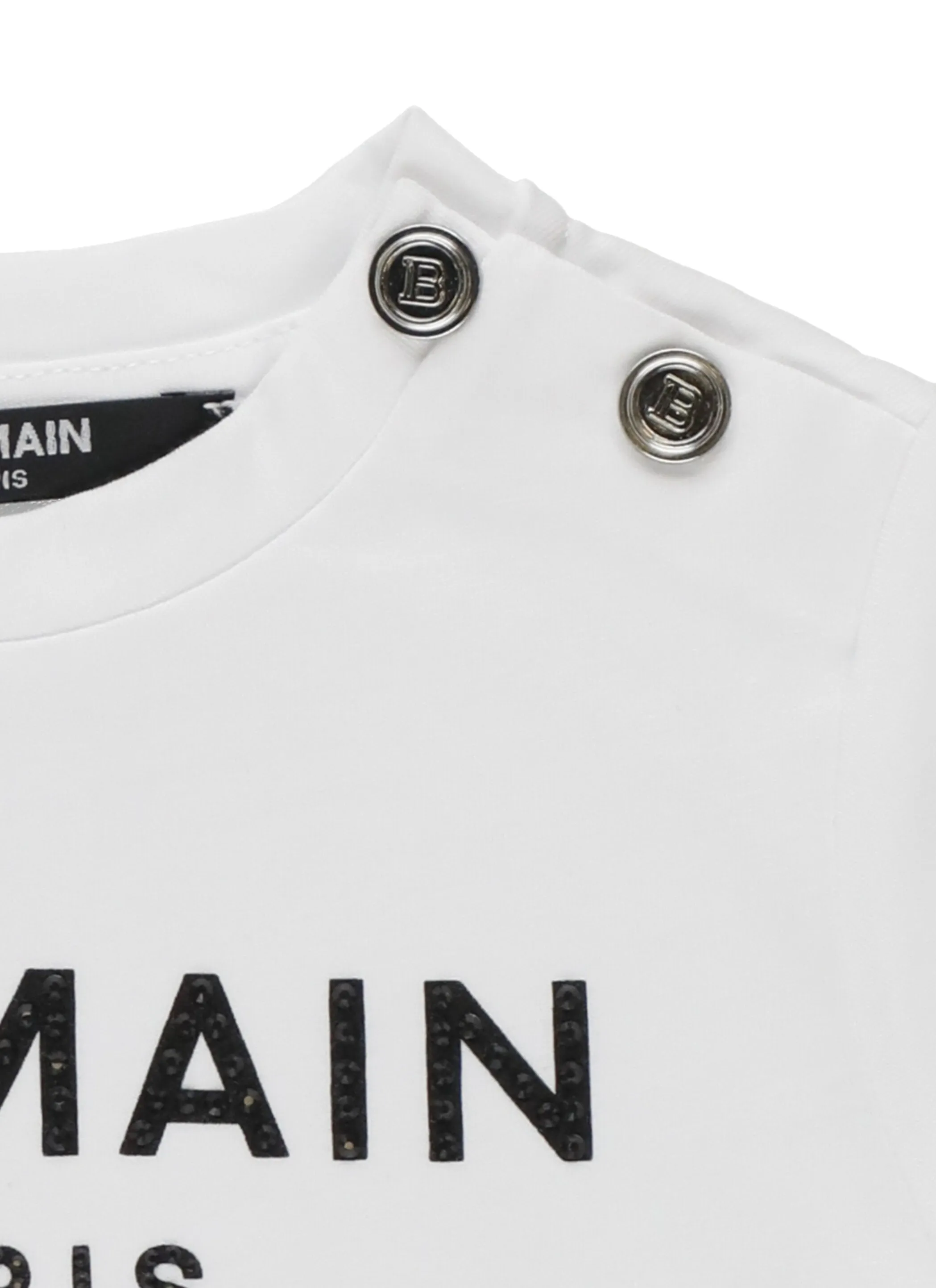 Balmain Kids Buttons Embellished T-Shirt