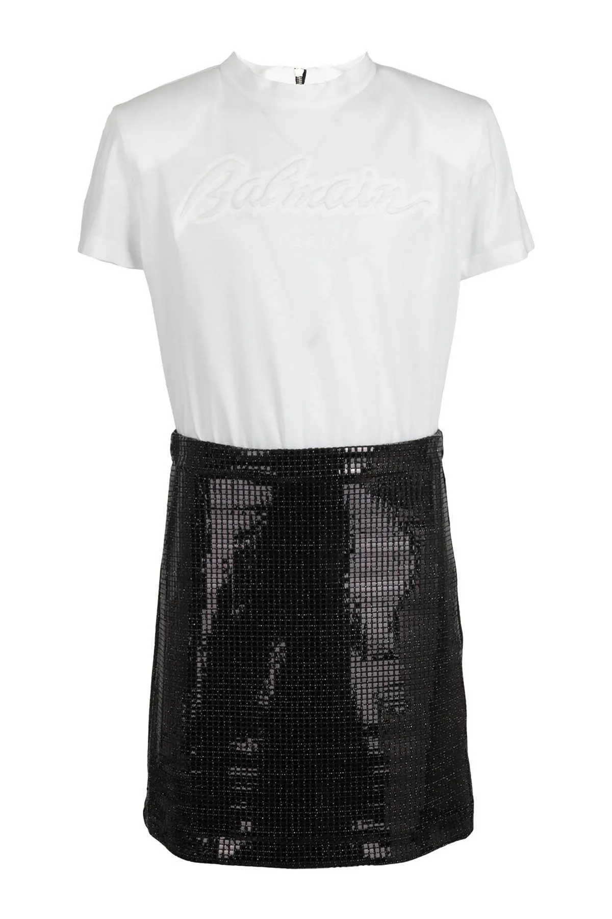 Balmain Kids Logo Detailed Crewneck T-Shirt Dress