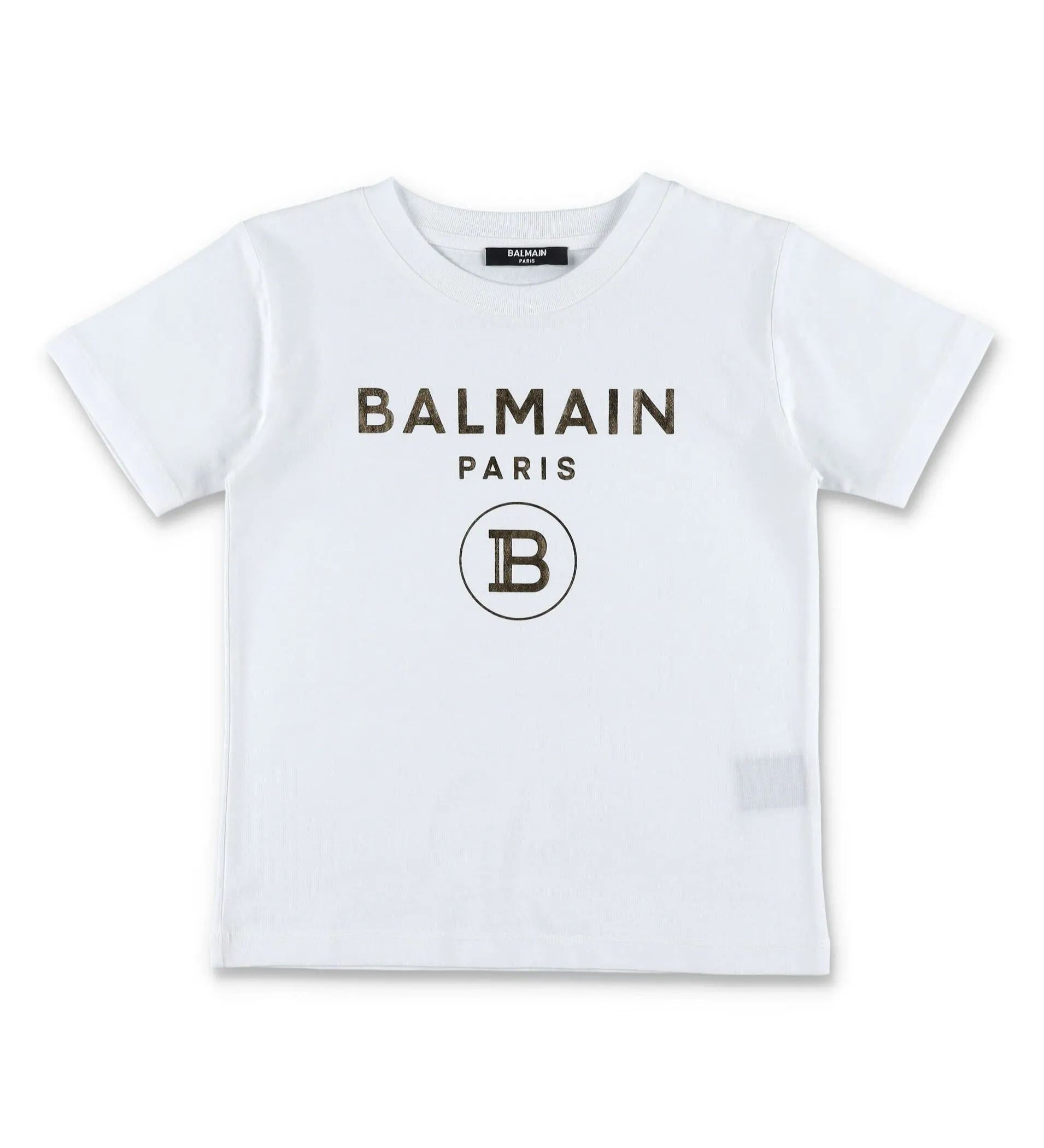 Balmain Kids Logo Detailed Crewneck T-Shirt