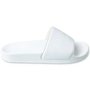 Balmain Kids Logo Embossed Open-Toe Slides