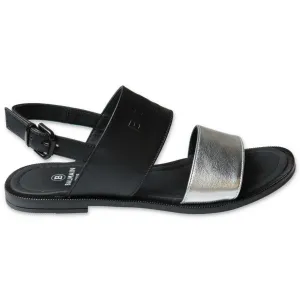 Balmain Kids Logo Embossed Sandals