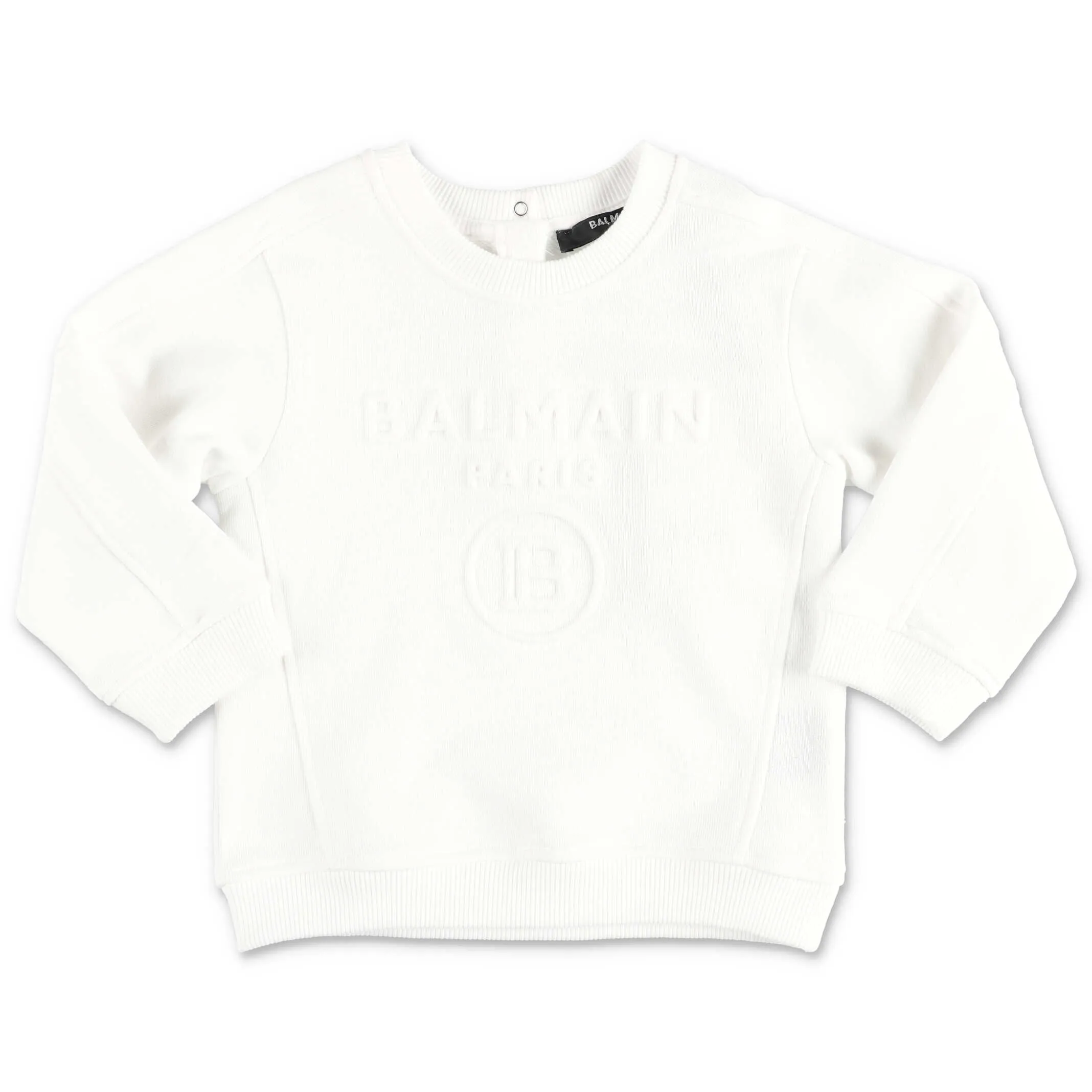 Balmain Kids Logo Embossed Sweatshirt