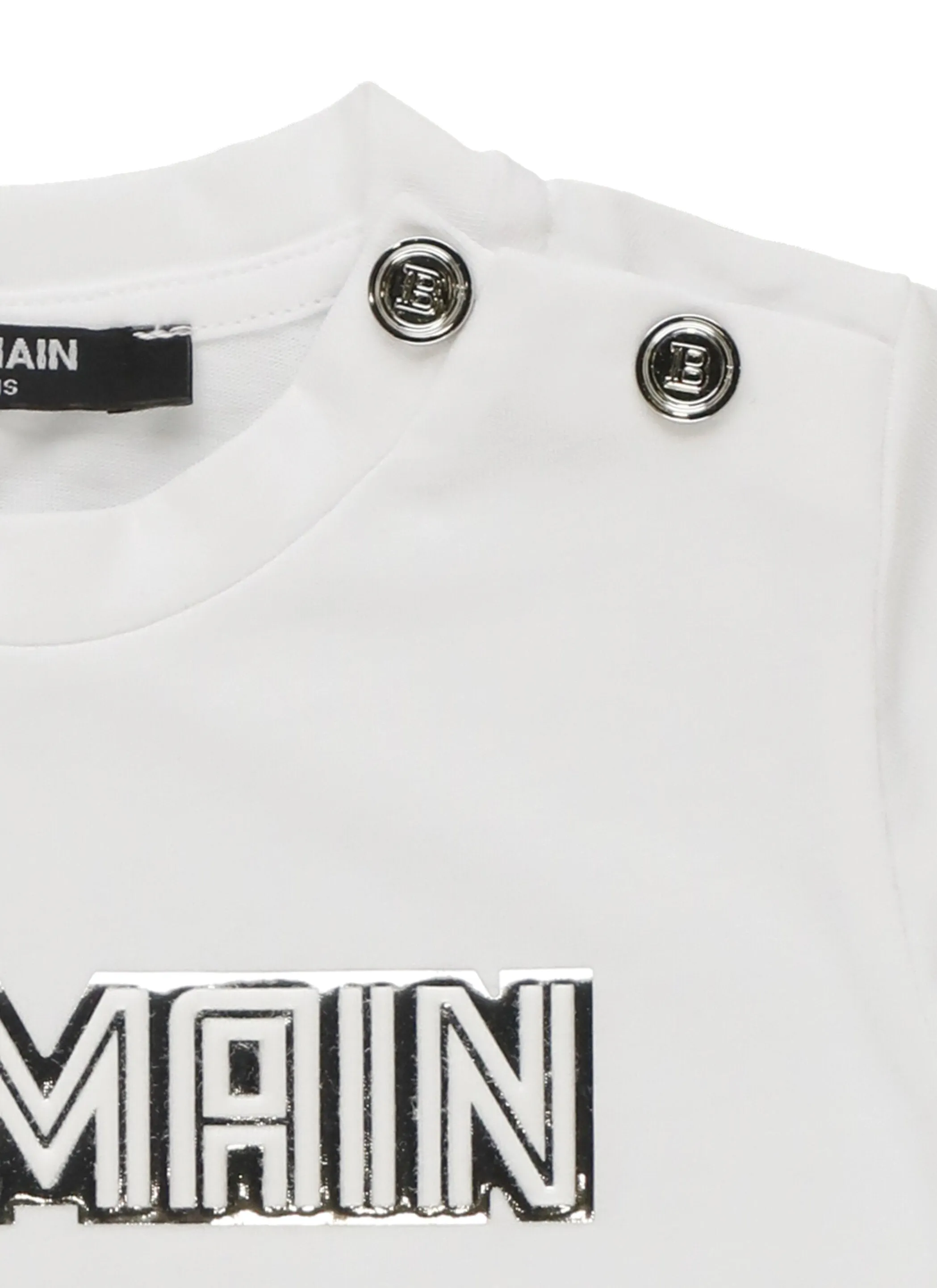 Balmain Kids Logo Embossed T-Shirt