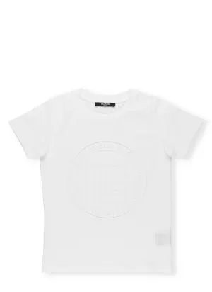 Balmain Kids Logo Embossed T-Shirt