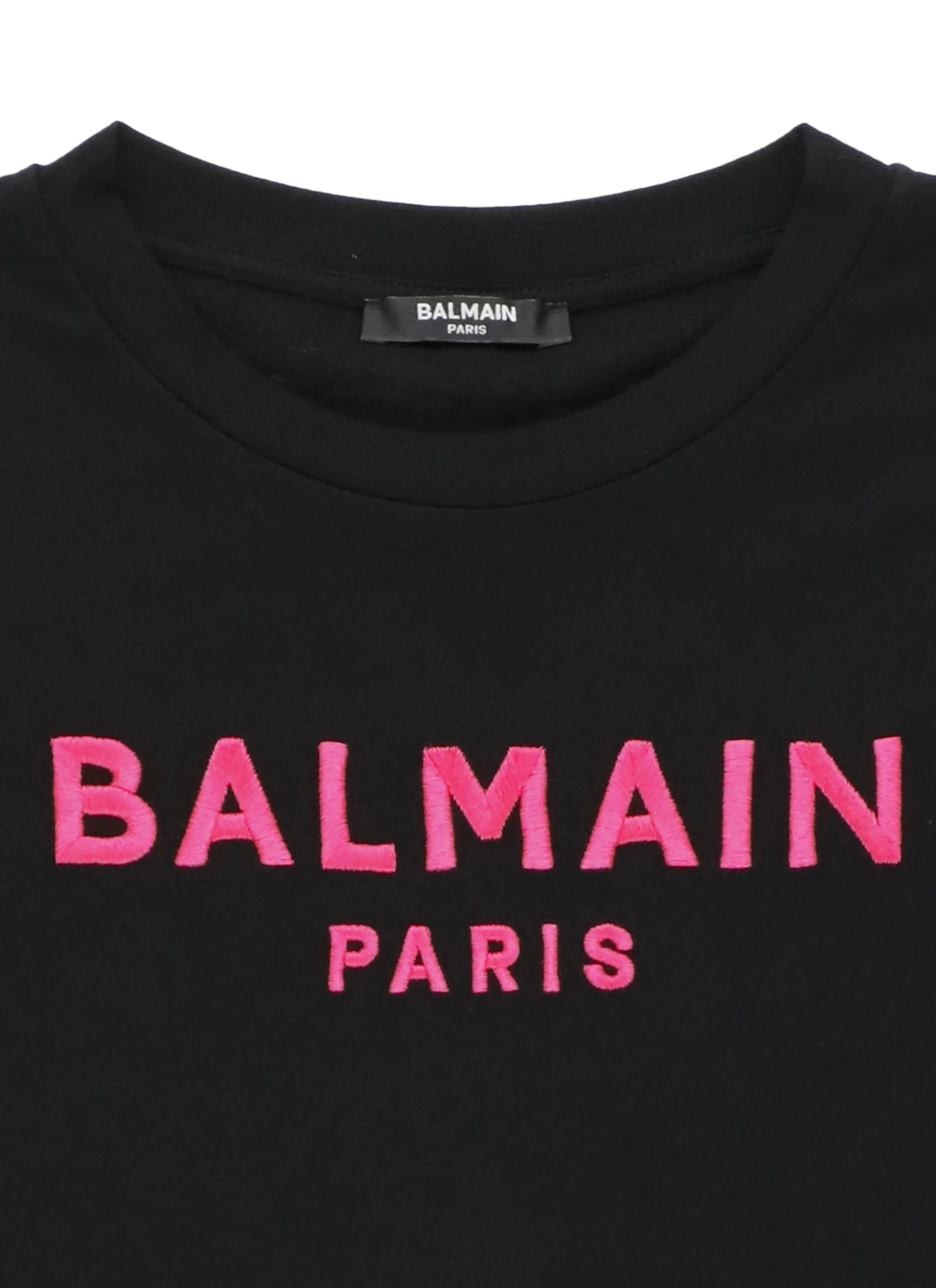 Balmain Kids Logo Embroidered T-Shirt Dress