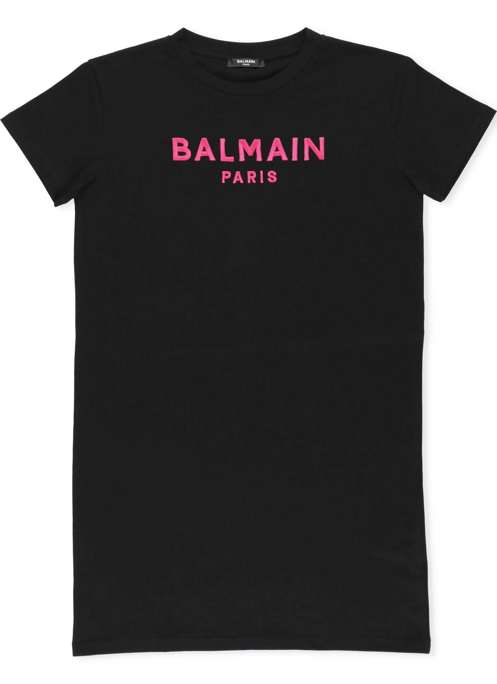 Balmain Kids Logo Embroidered T-Shirt Dress