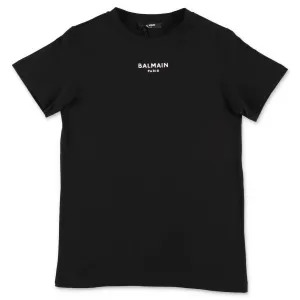 Balmain Kids Logo Embroidered T-Shirt
