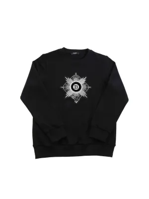 Balmain Kids Logo Patch Sweatshirt