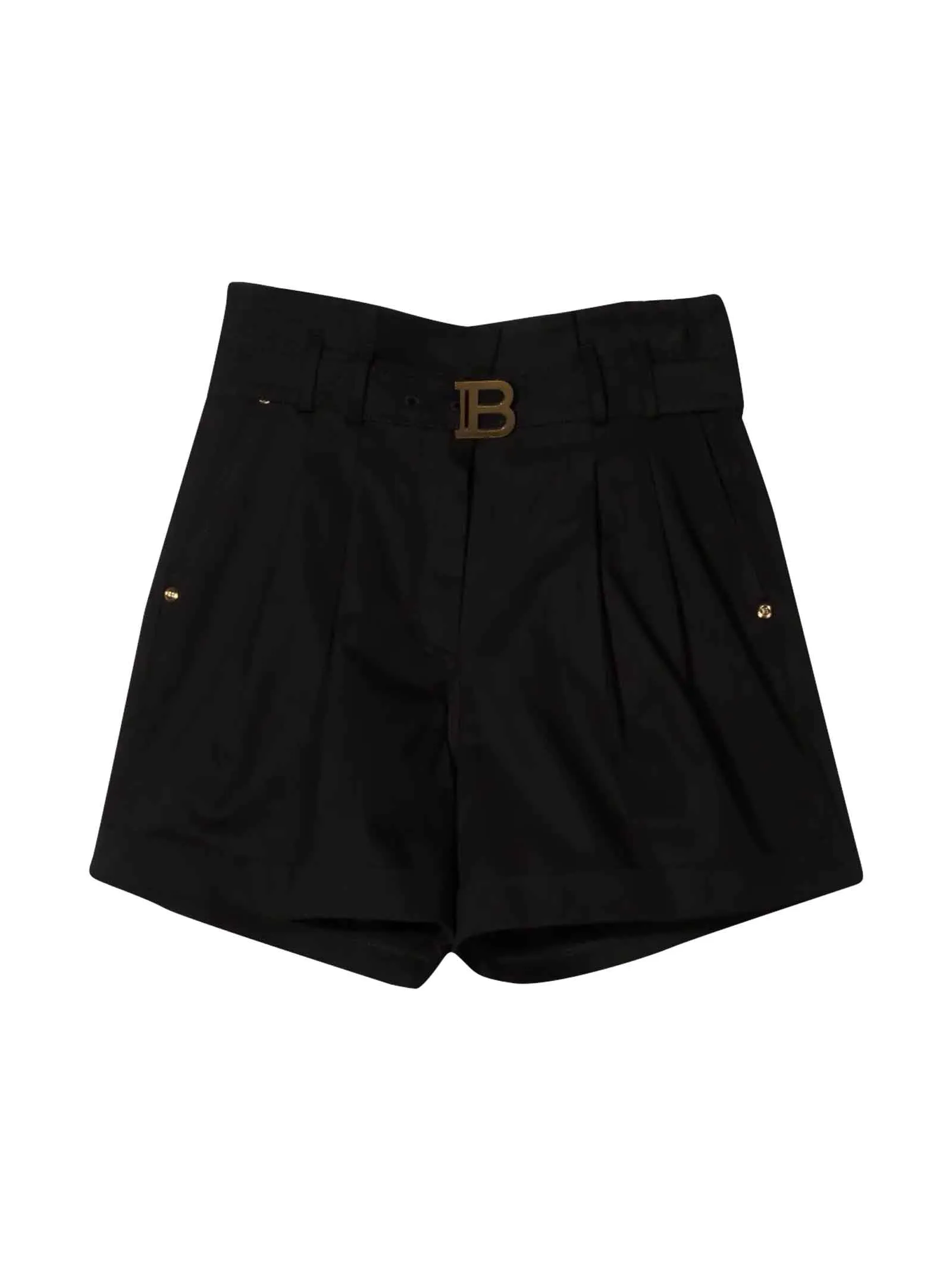 Balmain Kids Logo Plaque Tailored Shorts