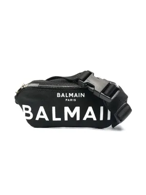 Balmain Kids Logo Print Belt Bag