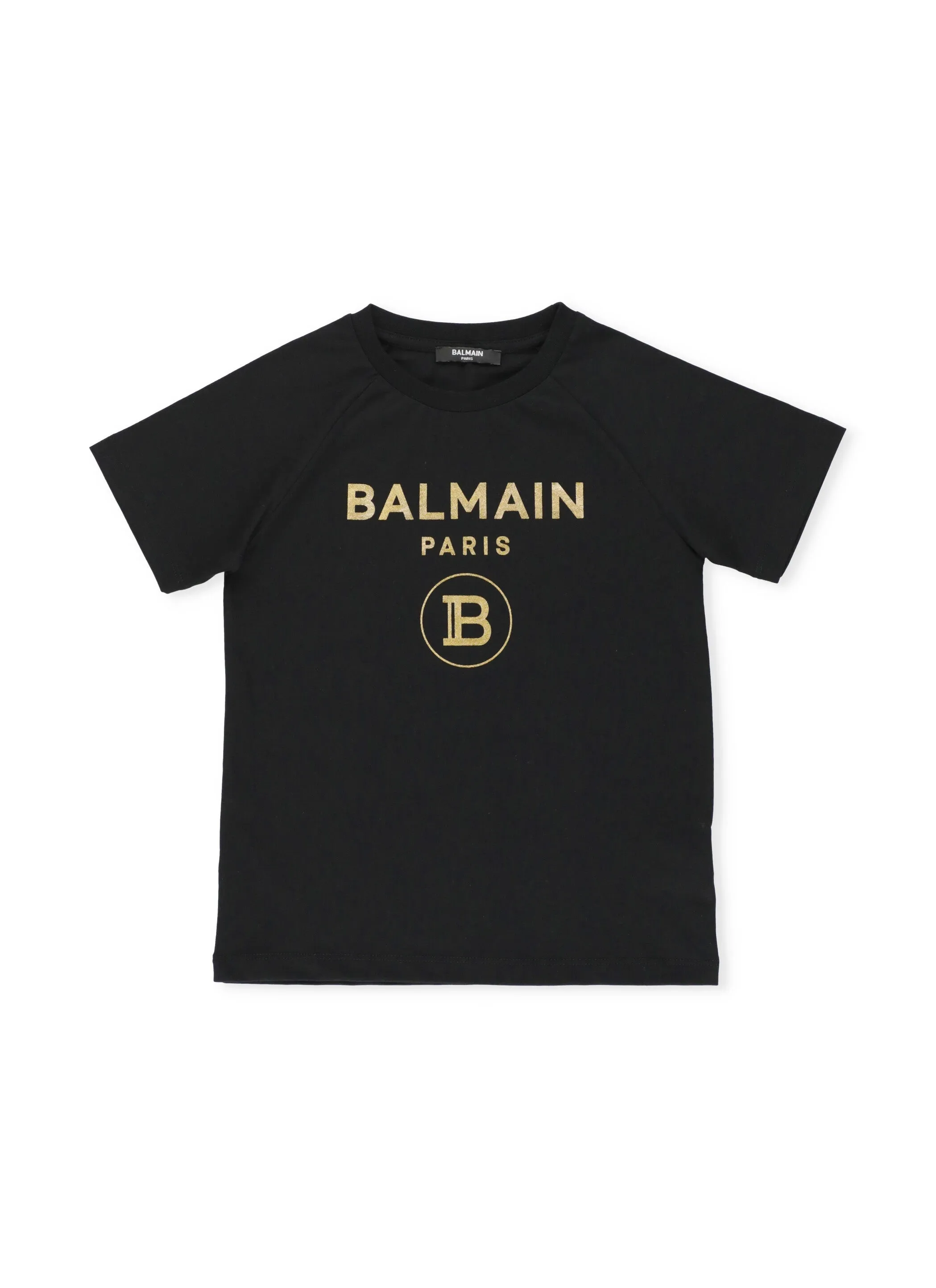 Balmain Kids Logo Print Crewneck T-Shirt