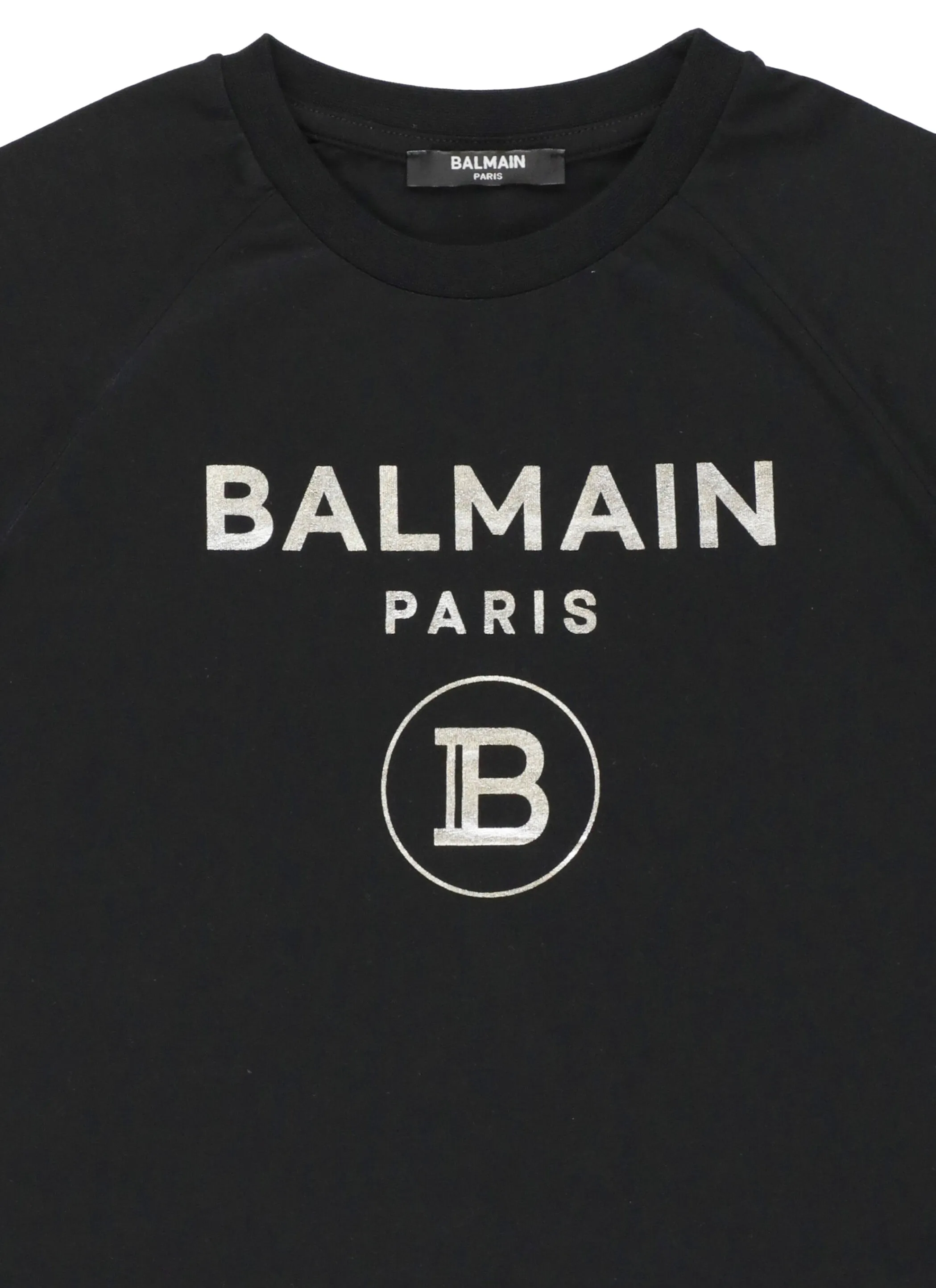 Balmain Kids Logo Print Crewneck T-Shirt