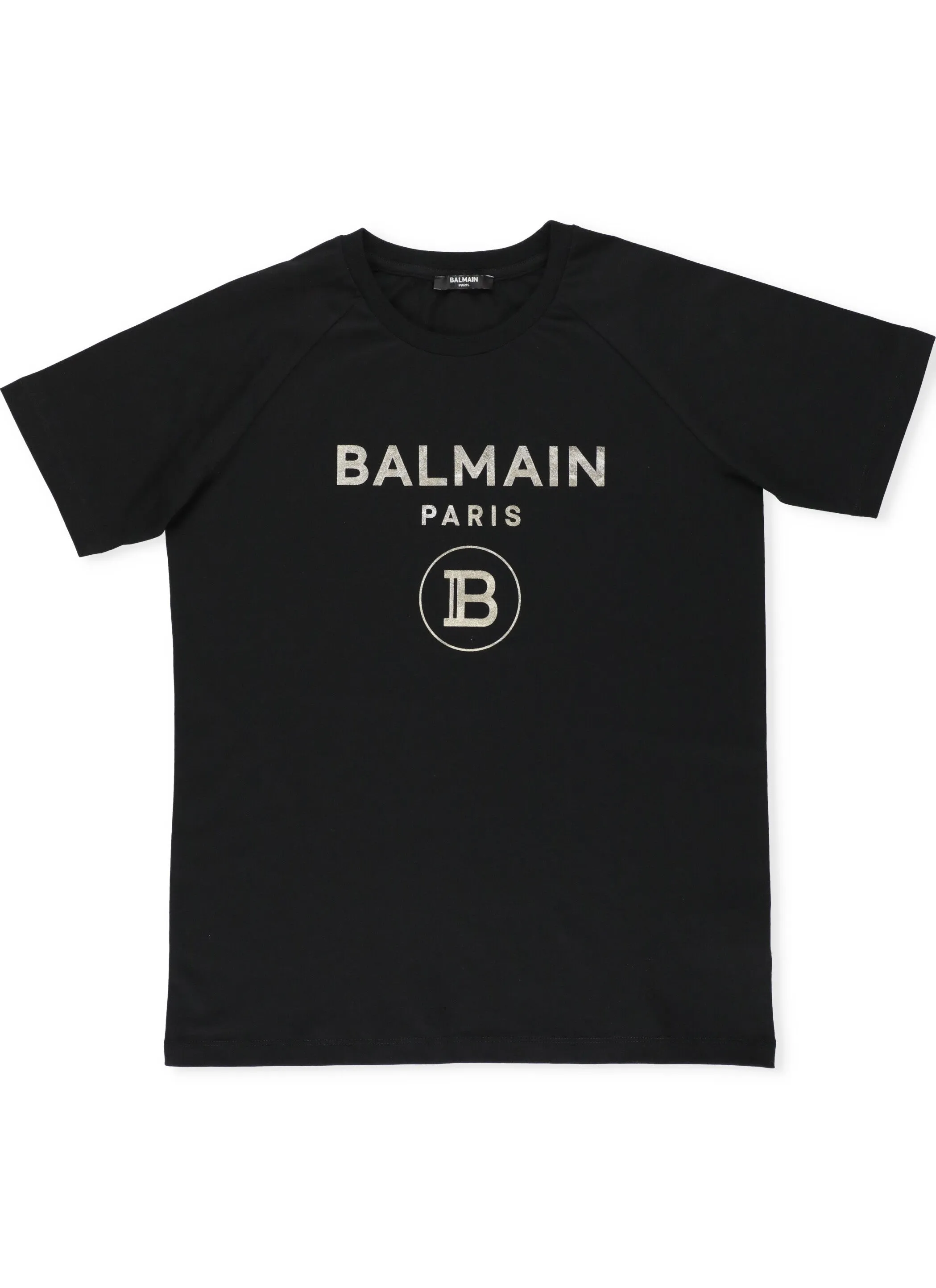 Balmain Kids Logo Print Crewneck T-Shirt