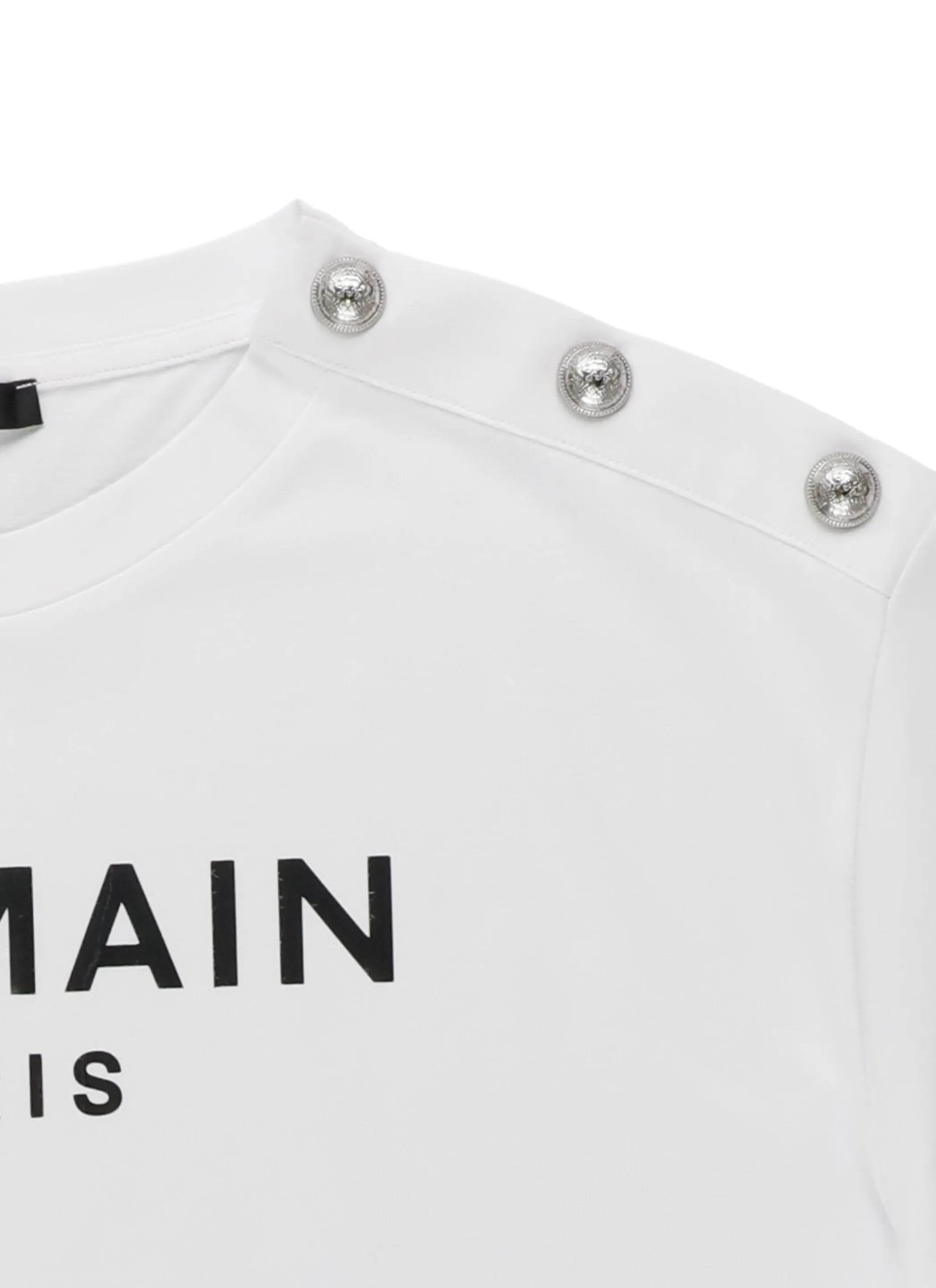Balmain Kids Logo Print Crewneck T-Shirt