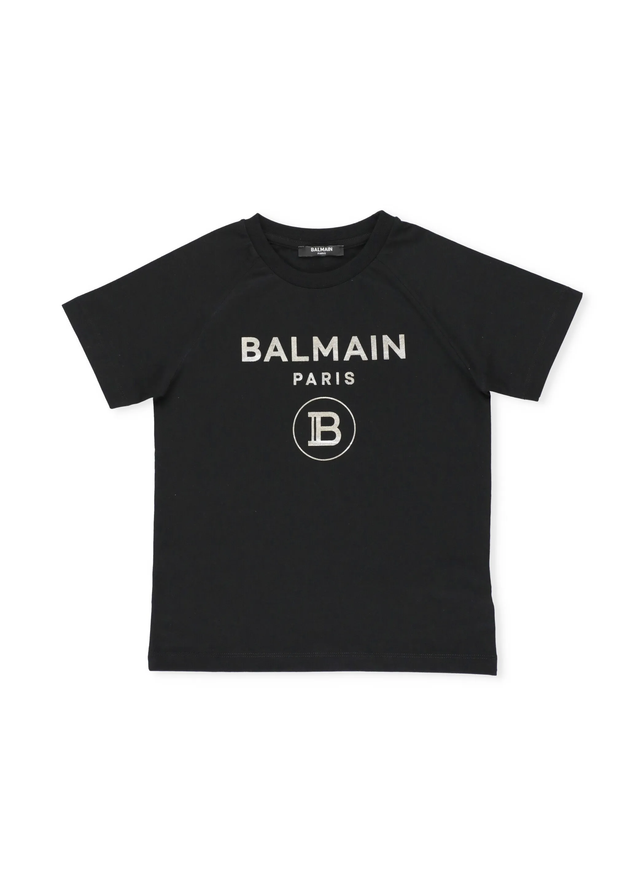 Balmain Kids Logo Print Crewneck T-Shirt