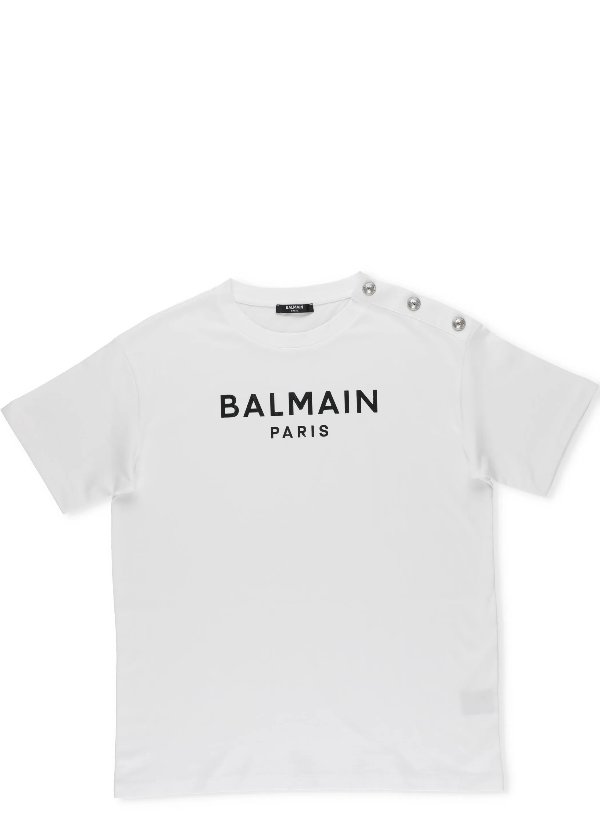 Balmain Kids Logo Print Crewneck T-Shirt