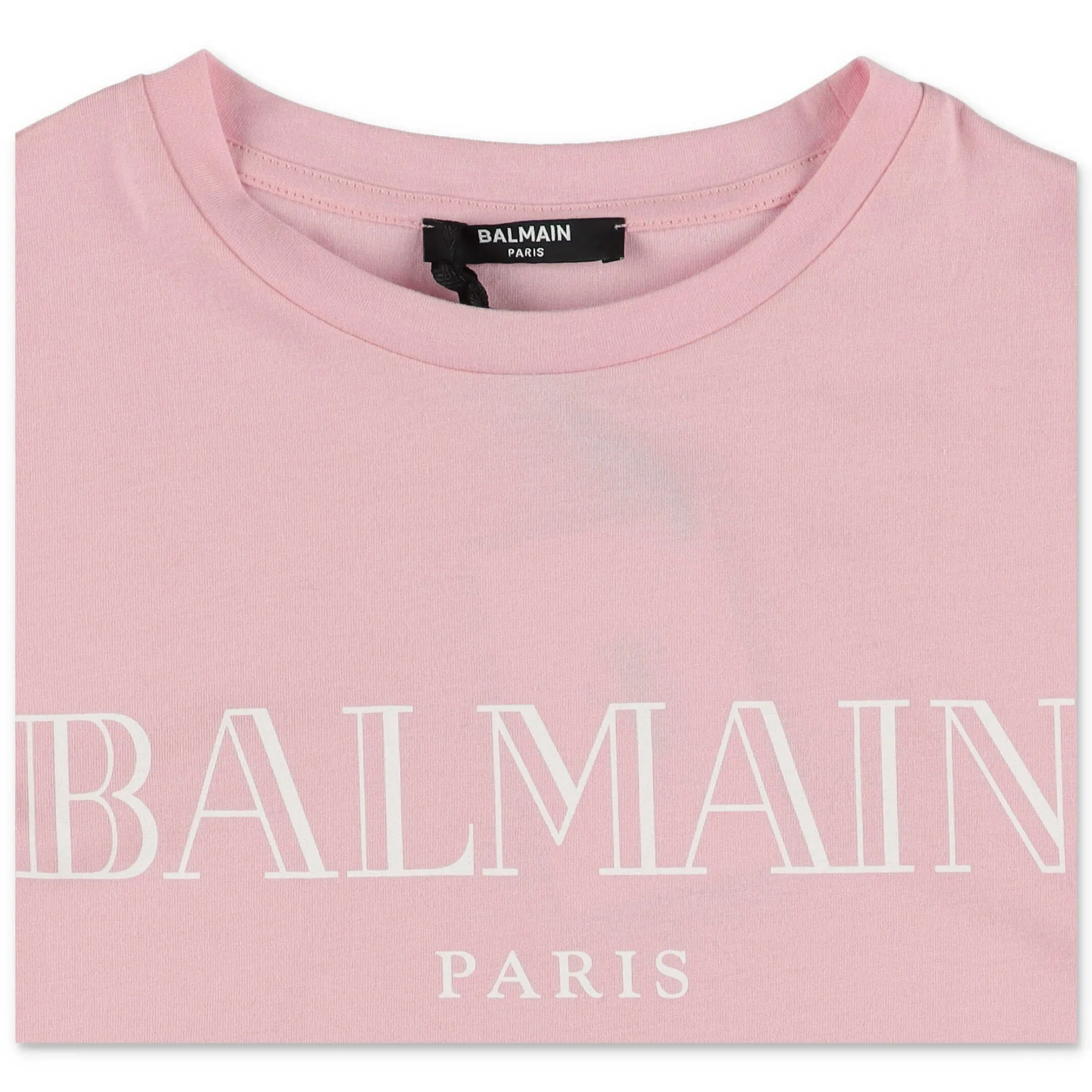 Balmain Kids Logo Print Crewneck T-Shirt