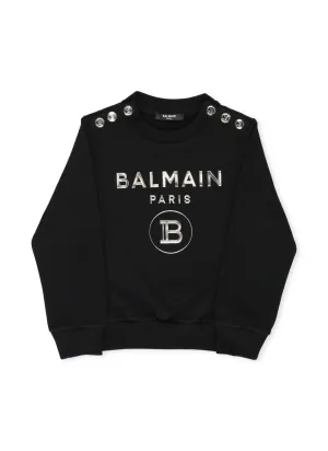 Balmain Kids Logo Print Sweatshirt