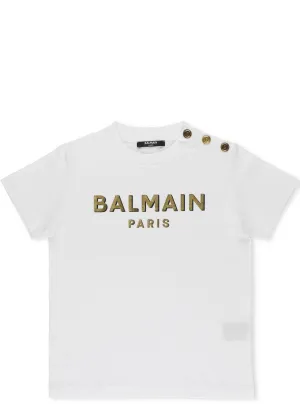 Balmain Kids Logo Print T-Shirt