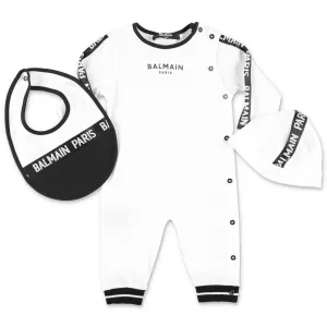 Balmain Kids Logo Printed Babygrow Set