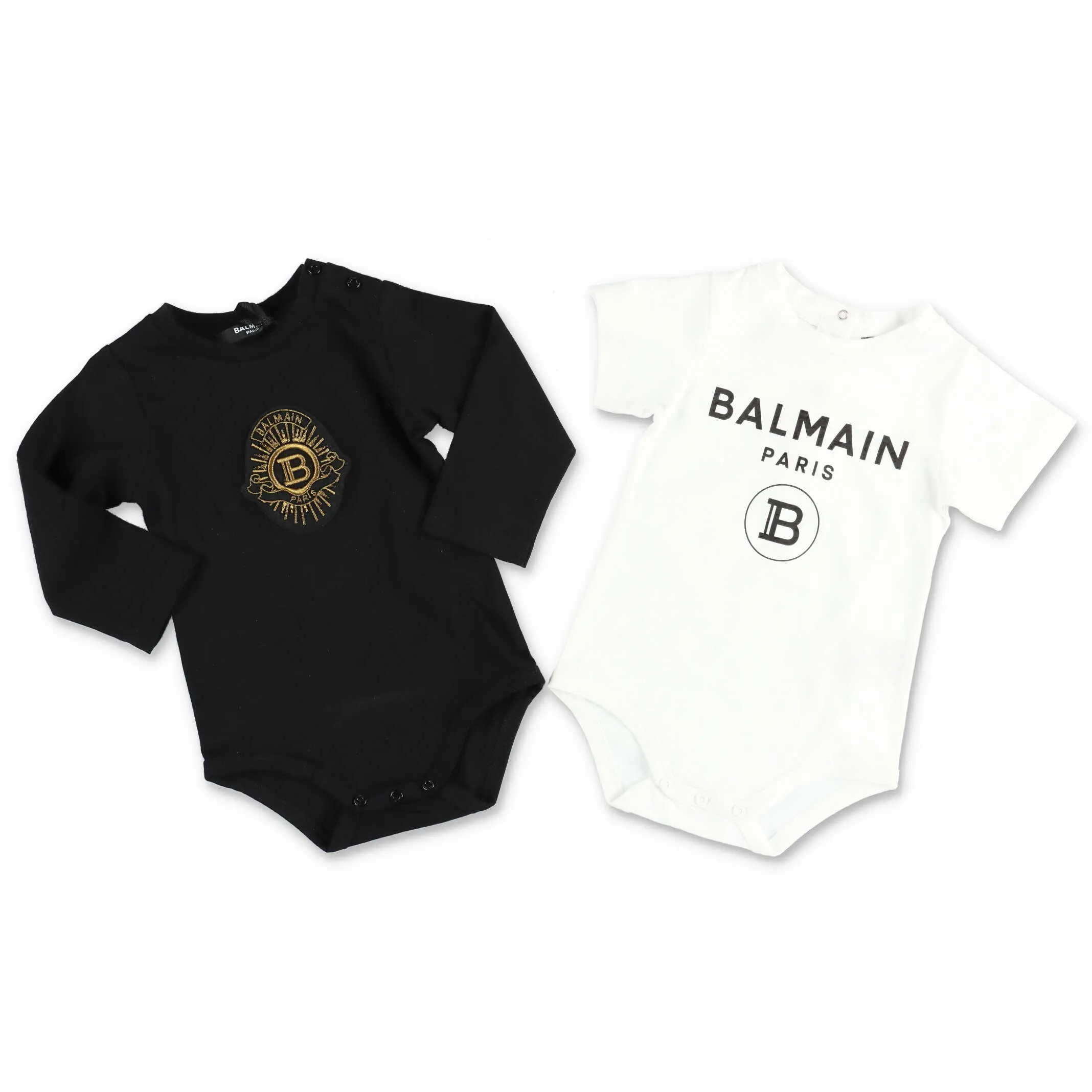 Balmain Kids Logo Printed Babygrow Set