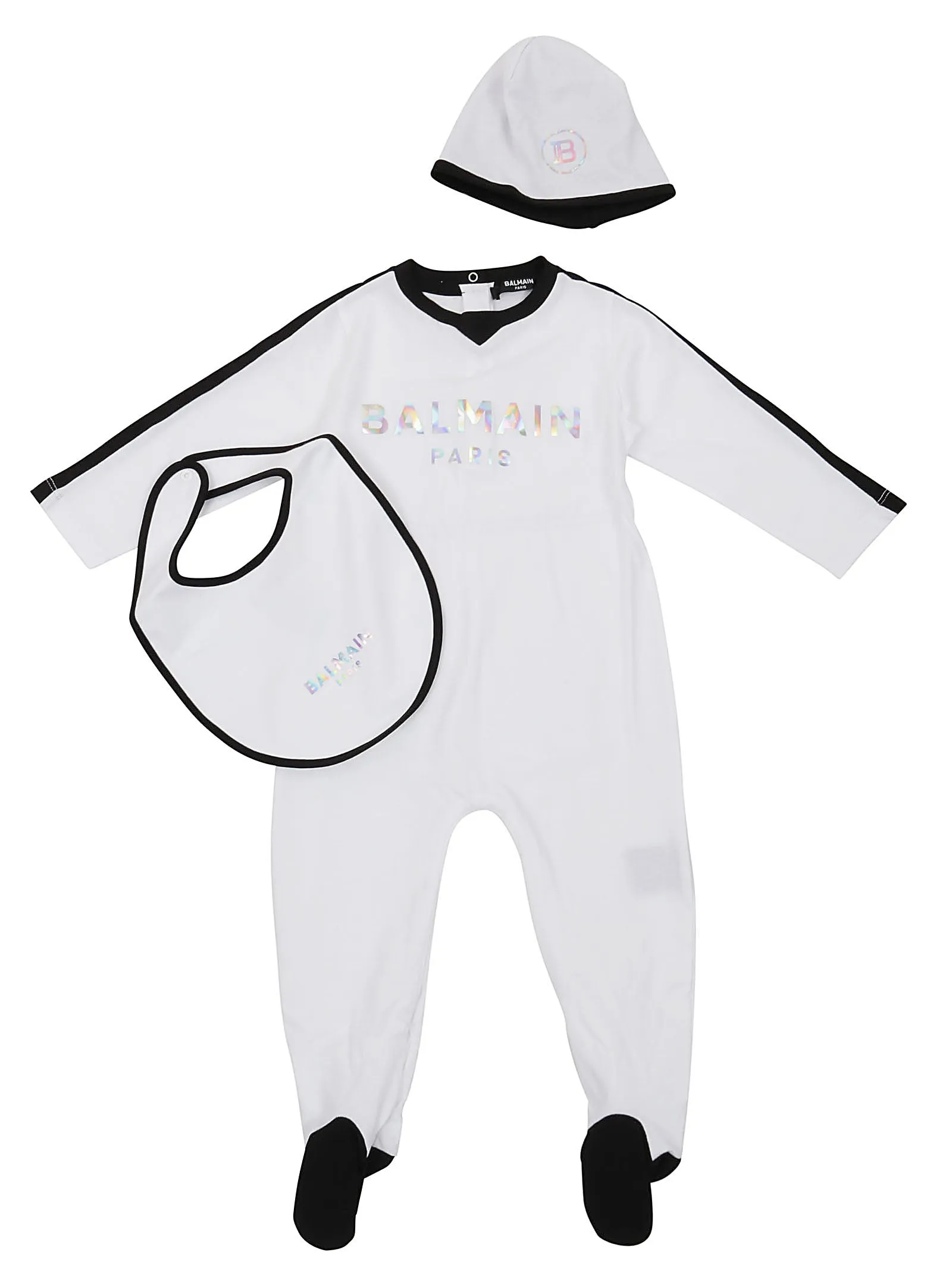 Balmain Kids Logo Printed Babygrow Set